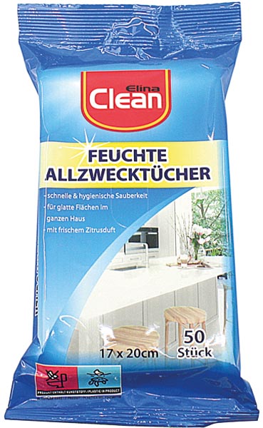 Feuchttücher Allzweck 50er 17x20cm