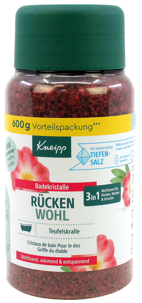 Kneipp Badekristalle 600g Rücken + Schulter