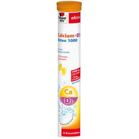 Doppelherz Calcium + D3 Osteo 1000 15 Brausetabl.