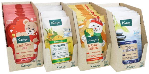 Kneipp Badekristalle 60g 4fach sortiert