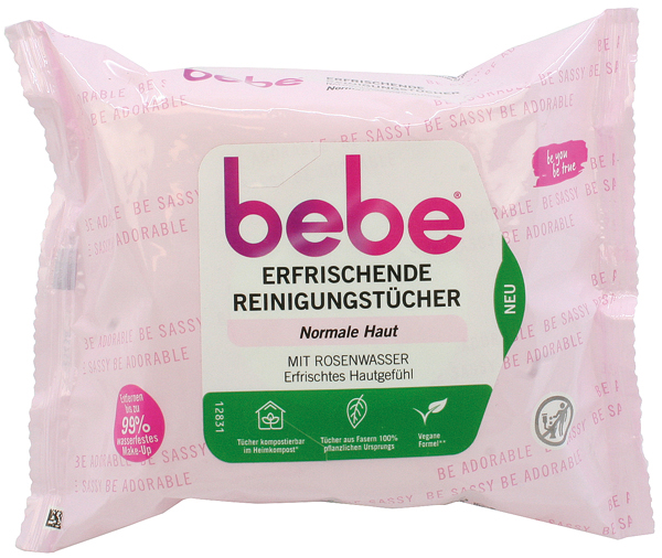 Bebe erfrischende Reinigungstücher 5in1 25er