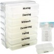 Pillen-/Tablettenbox 9,5x7,5x4,2cm transparent