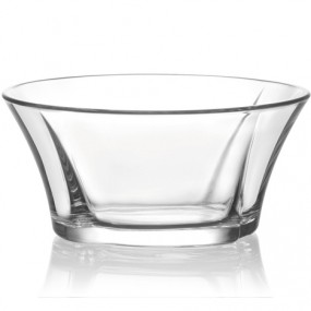 Glas Schüssel 0,25L Dess.+Salat Struktur 11,5x5cm
