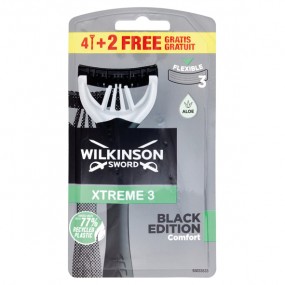 Wilkinson Einwegras. Xtreme3 4+2 Black Edition
