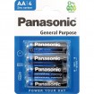 Batterie PANASONIC R6 Mignon AA 4er Pack a.Karte